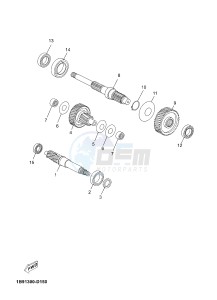 YP125R X-MAX125 X-MAX (2DM5 2DM5) drawing TRANSMISSION