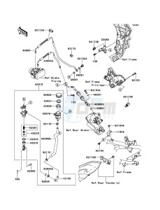 VERSYS_1000 KLZ1000ACF FR GB XX (EU ME A(FRICA) drawing Rear Master Cylinder