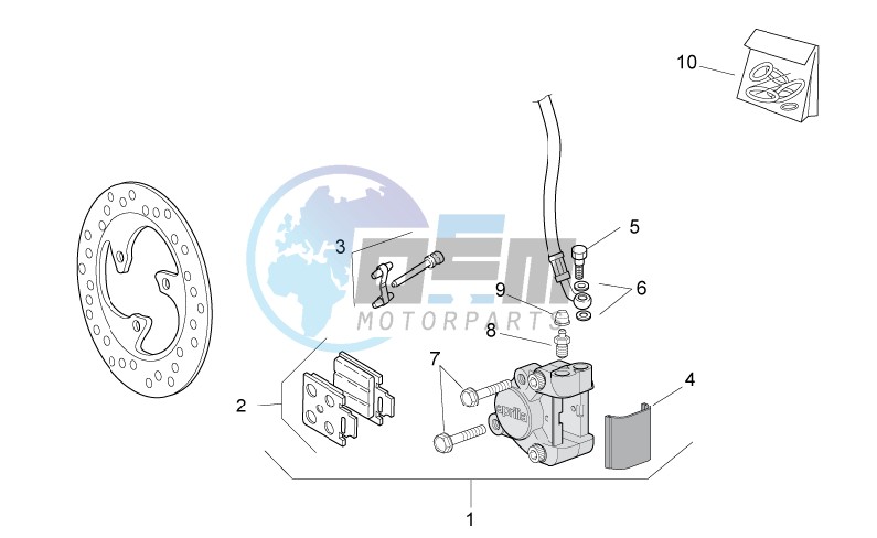 Front brake caliper