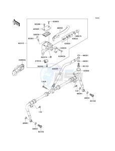 KVF 750 E [BRUTE FORCE 750 4X4I NRA OUTDOORS] (E8F-E9FA) E8F drawing FRONT MASTER CYLINDER