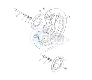 XT Z TENERE 660 drawing FRONT WHEEL