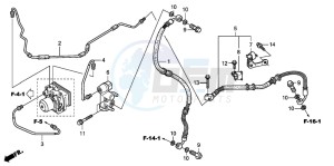 FES150A 125 S-WING drawing REAR BRAKE PIPE (FES125A)(FES150A)