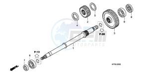 TRX420FAC drawing FINAL SHAFT