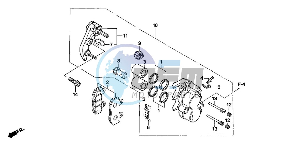 FRONT BRAKE CALIPER