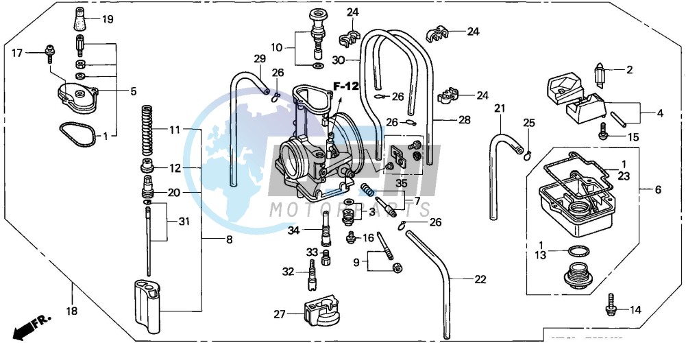 CARBURETOR (CR125R2,3)