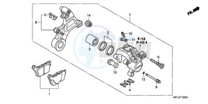 CBR1000RR9 UK - (E / MME) drawing REAR BRAKE CALIPER