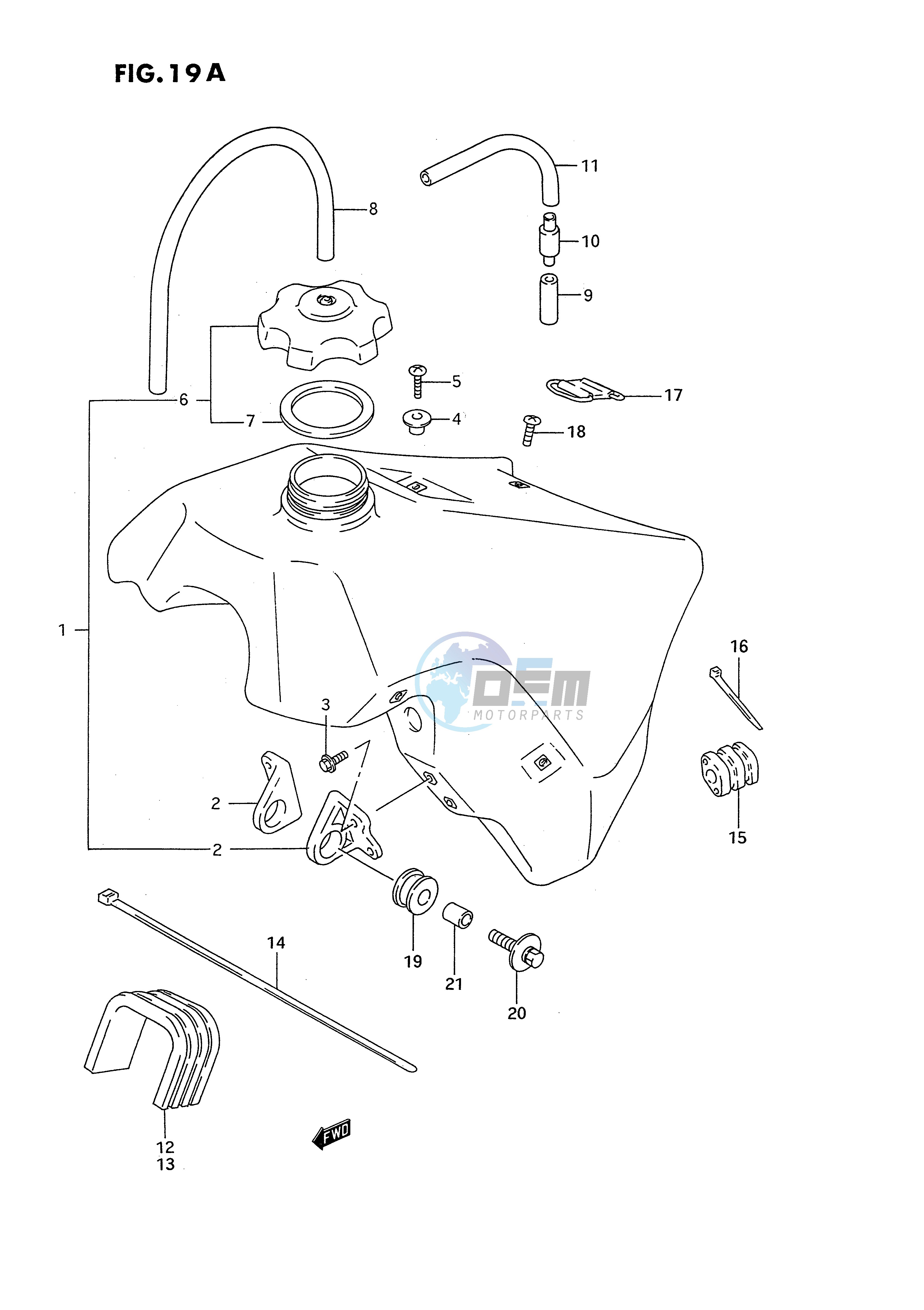 FUEL TANK (MODEL P R S)