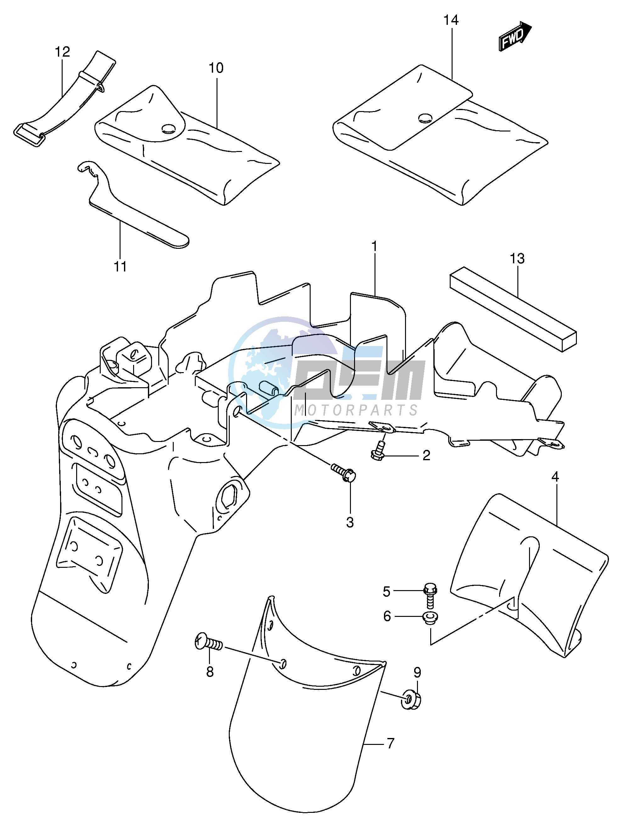 REAR FENDER (MODEL X Y K1)