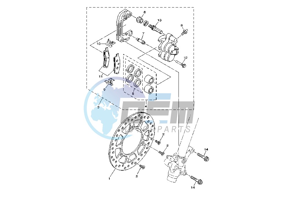 FRONT BRAKE CALIPER