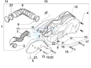 Runner 200 VXR 4t Race e3 drawing Air filter