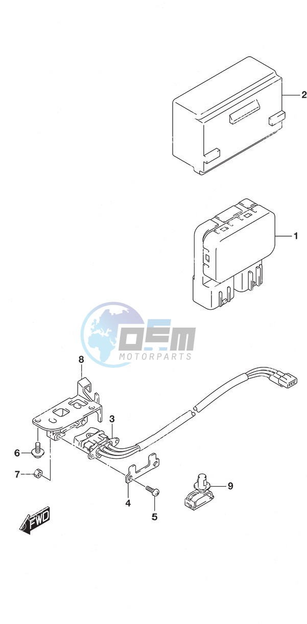 PTT Switch Tiller Handle w/Power Tilt