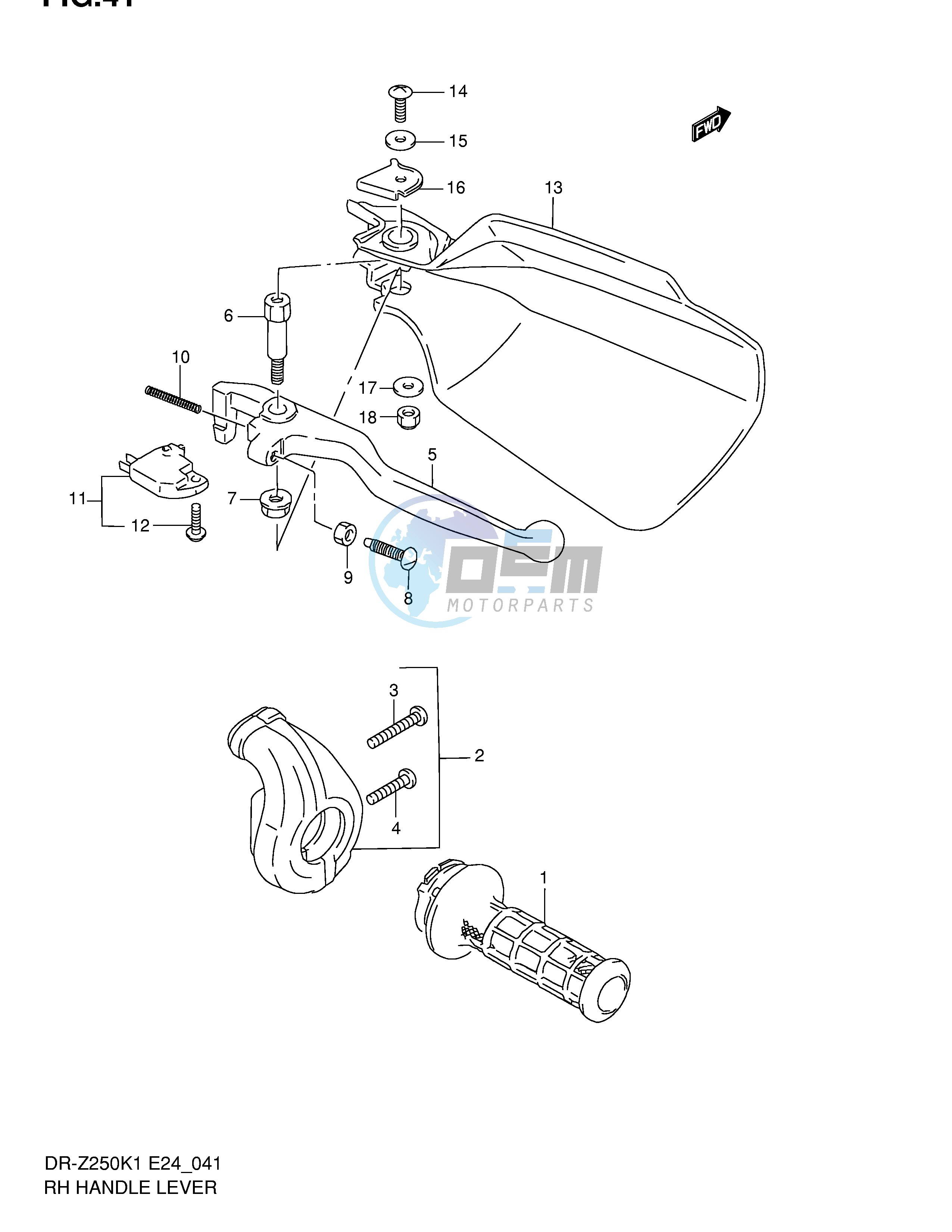 RH HANDLE LEVER