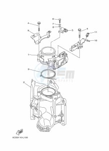 F225FETU drawing THROTTLE-BODY