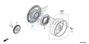 VFR1200XDLE CrossTourer ED drawing STARTING CLUTCH