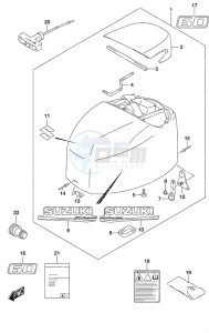 DF 60A drawing Engine Cover High Thrust