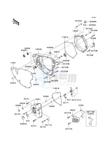 KX 250 T [KX250F] (7F) T7F drawing ENGINE COVER-- S- -