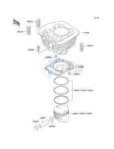 KLF 300 C [BAYOU 300 4X4] (C5-C9) [BAYOU 300 4X4] drawing CYLINDER_PISTON-- S- -