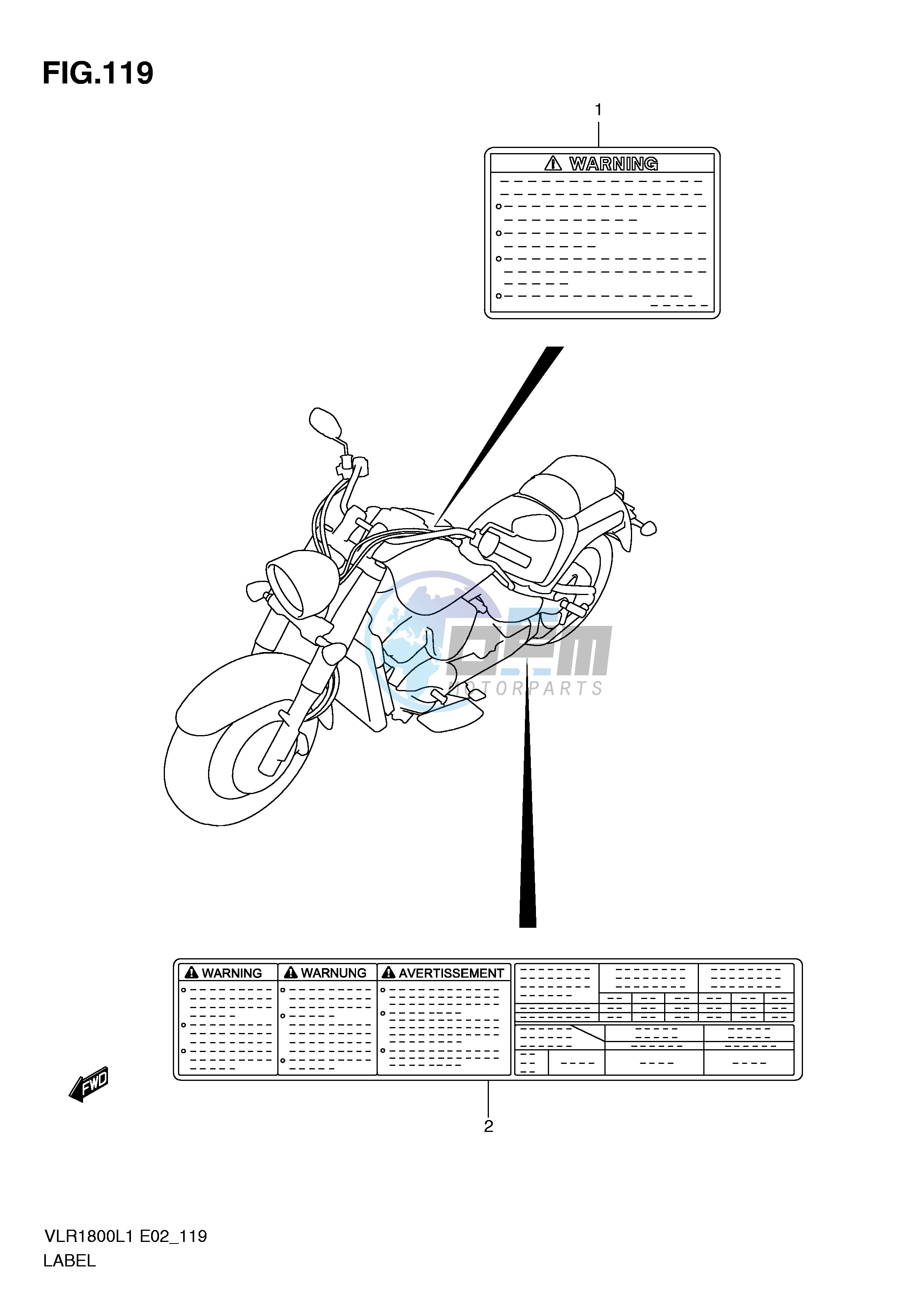 LABEL (VLR1800L1 E19)