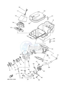 YFM250R RAPTOR 250 (33B8) drawing INTAKE