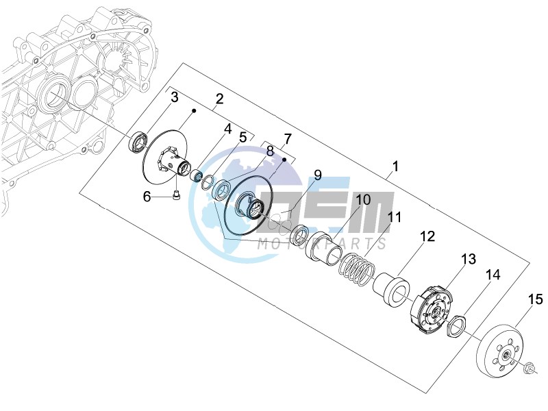 Driven pulley