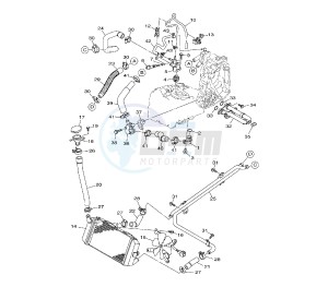 YP MAJESTY ABS 400 drawing COOLING SYSTEM