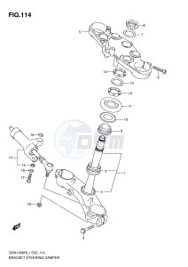 GSX1300R (E2) Hayabusa drawing BRACKET - STEERING DAMPER