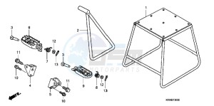 CRF250RB CRF250R ED drawing STAND/ STEP