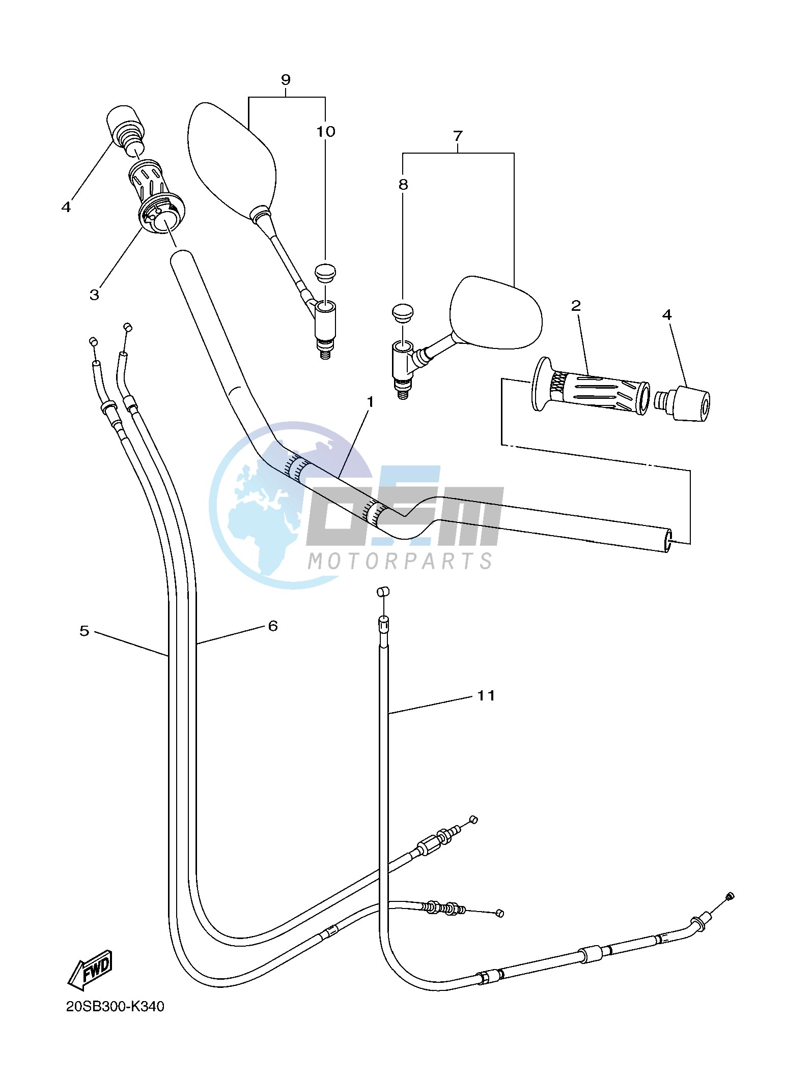 STEERING HANDLE & CABLE