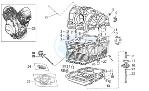 V7 Classic 750 drawing Crank-case