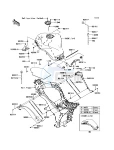 Z1000SX ZX1000GBF FR GB XX (EU ME A(FRICA) drawing Fuel Tank