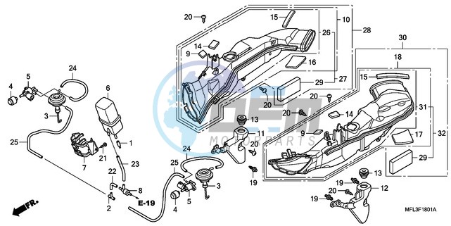 AIR INTAKE DUCT/SOLENOID VALVE