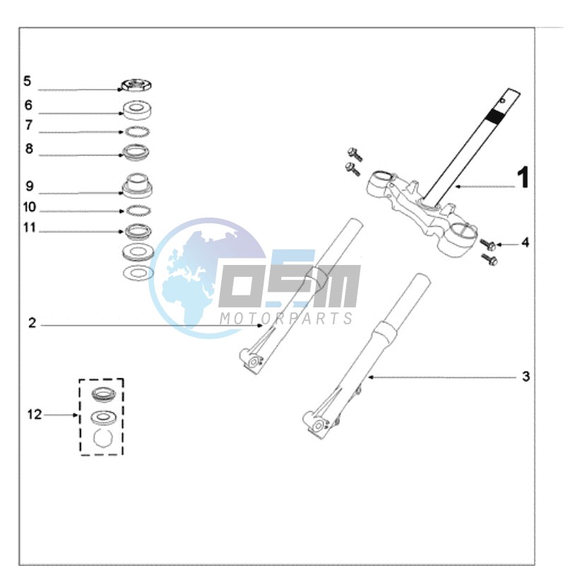 FRONT FORK / STEERINGHEAD