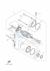 YXM700E YX70MPP (BHFF) drawing STARTING MOTOR