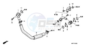 XL700VB drawing WATER PIPE