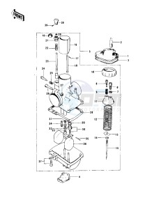 MC1 M A (-A) 90 drawing CARBURETOR -- 74-75 MC1M_MC1M-A- -