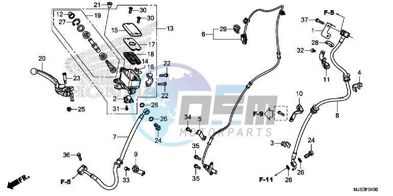 FR. BRAKE MASTER CYLINDER