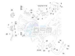 SRV 850 4t 8v e3 drawing Voltage Regulators - Electronic Control Units (ecu) - H.T. Coil