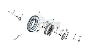 JET 4 R50 NAKED drawing FRONT WHEEL