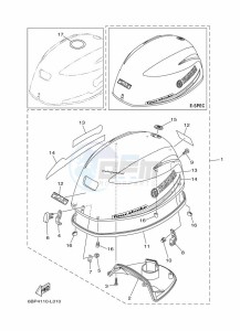 F25DES drawing TOP-COWLING