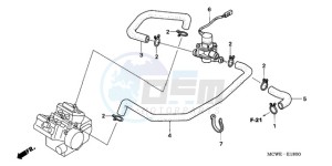 VFR8009 UK - (E / MME) drawing AIR INJECTION VALVE