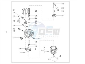 SX 50 LOW SEAT E4 (EMEA) drawing Carburettor  Parts