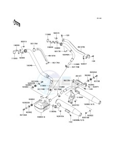 VN 1500 D[VULCAN 1500 CLASSIC] (D1-D2) [VULCAN 1500 CLASSIC] drawing MUFFLER-- S- -