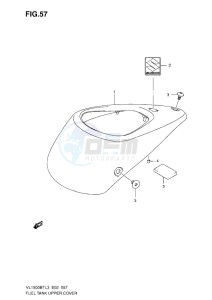 VL1500 BT drawing FUEL TANK UPPER COVER