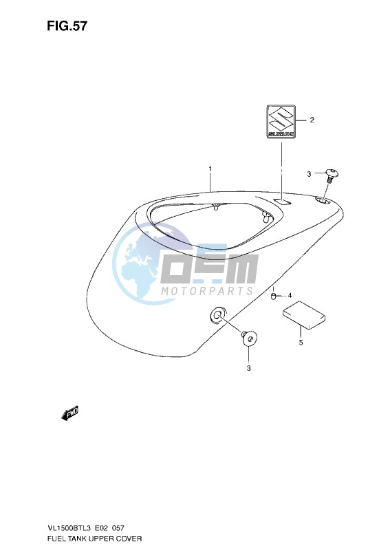 FUEL TANK UPPER COVER