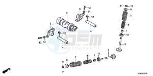 CBR125RC drawing CAMSHAFT/VALVE