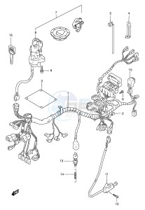 GSF1200 (E2) Bandit drawing WIRING HARNESS (GSF1200T V W X Y ST SV SW SX SY)