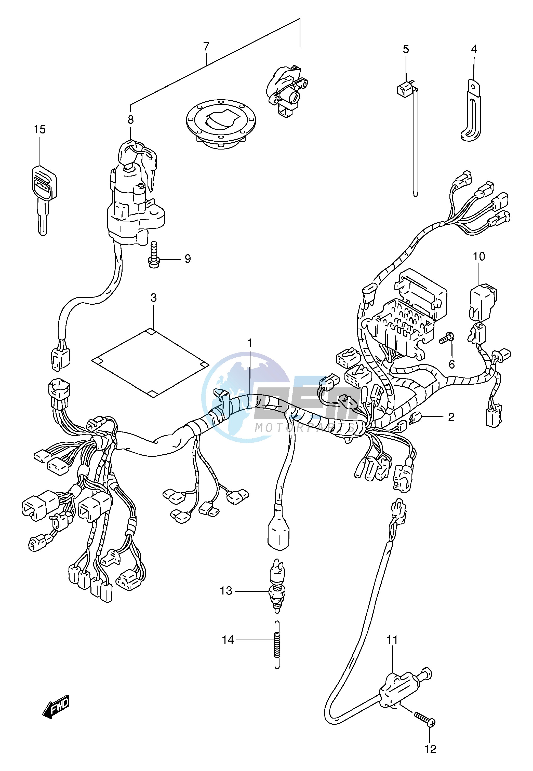 WIRING HARNESS (GSF1200T V W X Y ST SV SW SX SY)