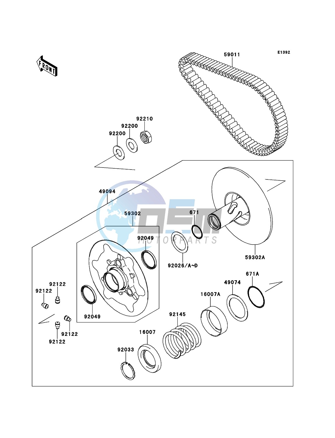 Driven Converter/Drive Belt