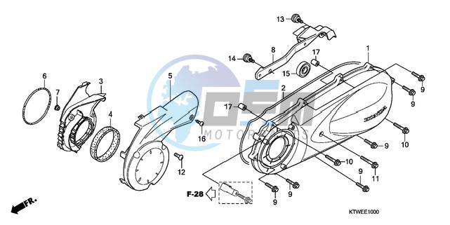 LEFT CRANKCASE COVER