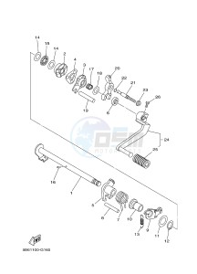 TT-R110E (B51F) drawing SHIFT SHAFT